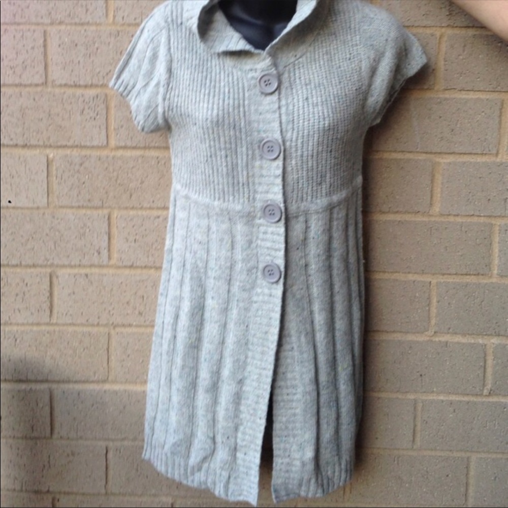 Gray hooded sweater Sz. M